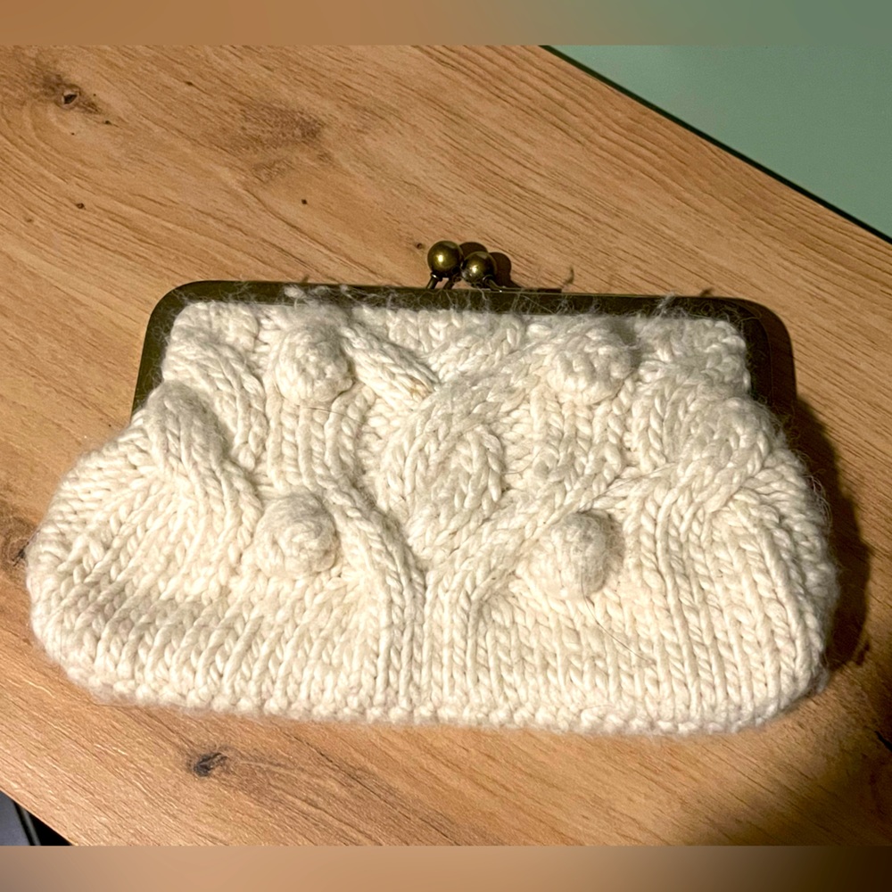 J Crew sweater clutch